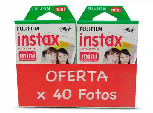 Pack Pelicula Fuji Instax Mini 40 Fotos