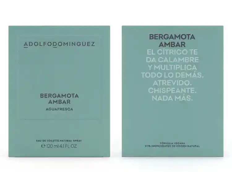 Perfume Adolfo Dominguez Agua Fresca Bergamota Ambar Hombre Edt 120 Ml