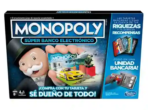 Hasbro Gamming Juego Mesa Monopoly Sup Banco Eléctronico