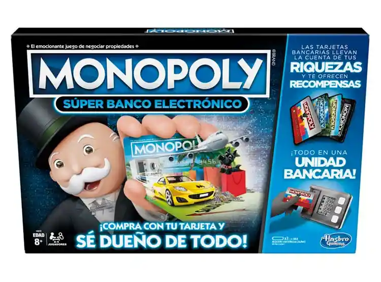 Hasbro Gamming Juego Mesa Monopoly Sup Banco Eléctronico