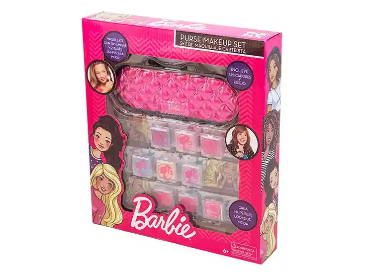 Barbie Set Maquillaje Carterita