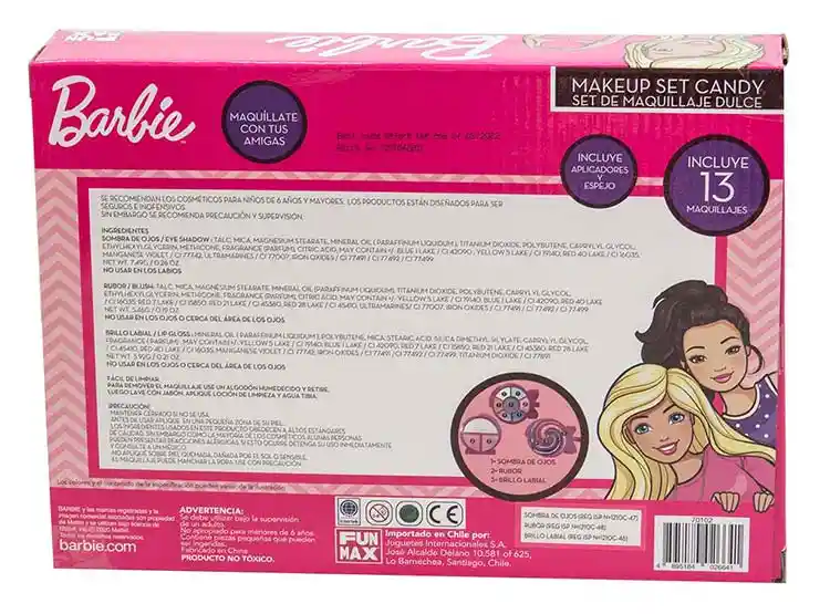 Barbie Set Maquillaje Candy