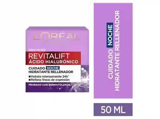 Loréal Crema Revitalift Ácido Hialuronico 50 Noche