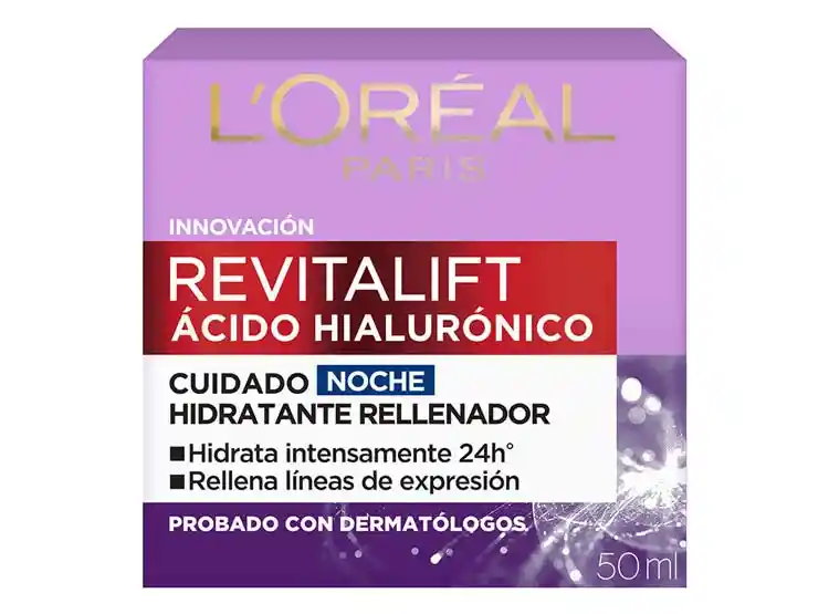 Loréal Crema Revitalift Ácido Hialuronico 50 Noche