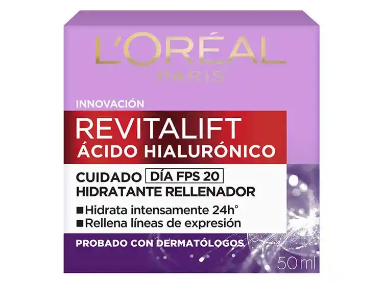 Loréal Crema Revitalift Ácido Hialuronico 50 Dia