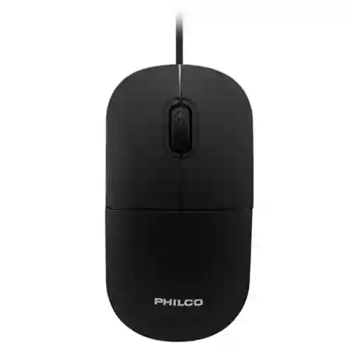 Mouse Philco Alambrico Optico Negro