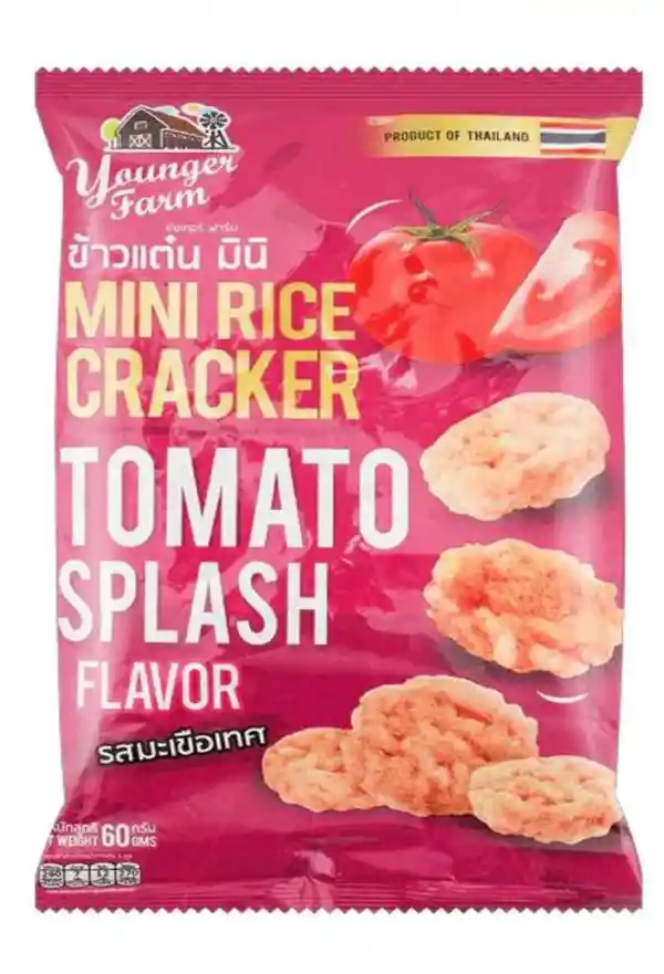 Mini Rice Cracker Tomato 60 Grs