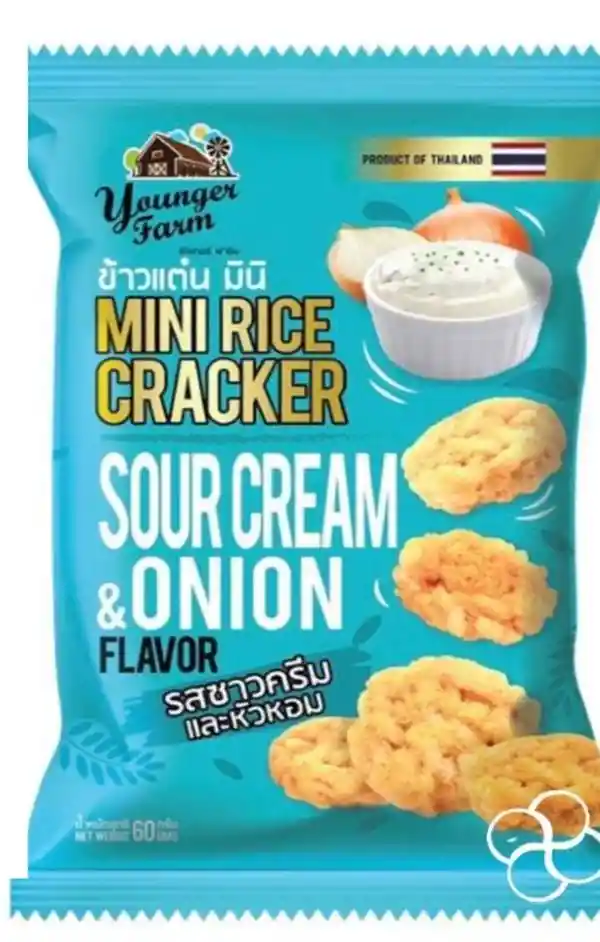 Mini Rice Cracker Cream And Onion 60 Grs