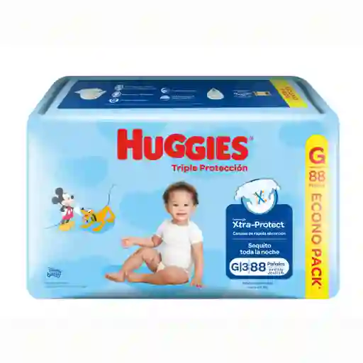 Pañales Huggies Triple Protección G X88 Un