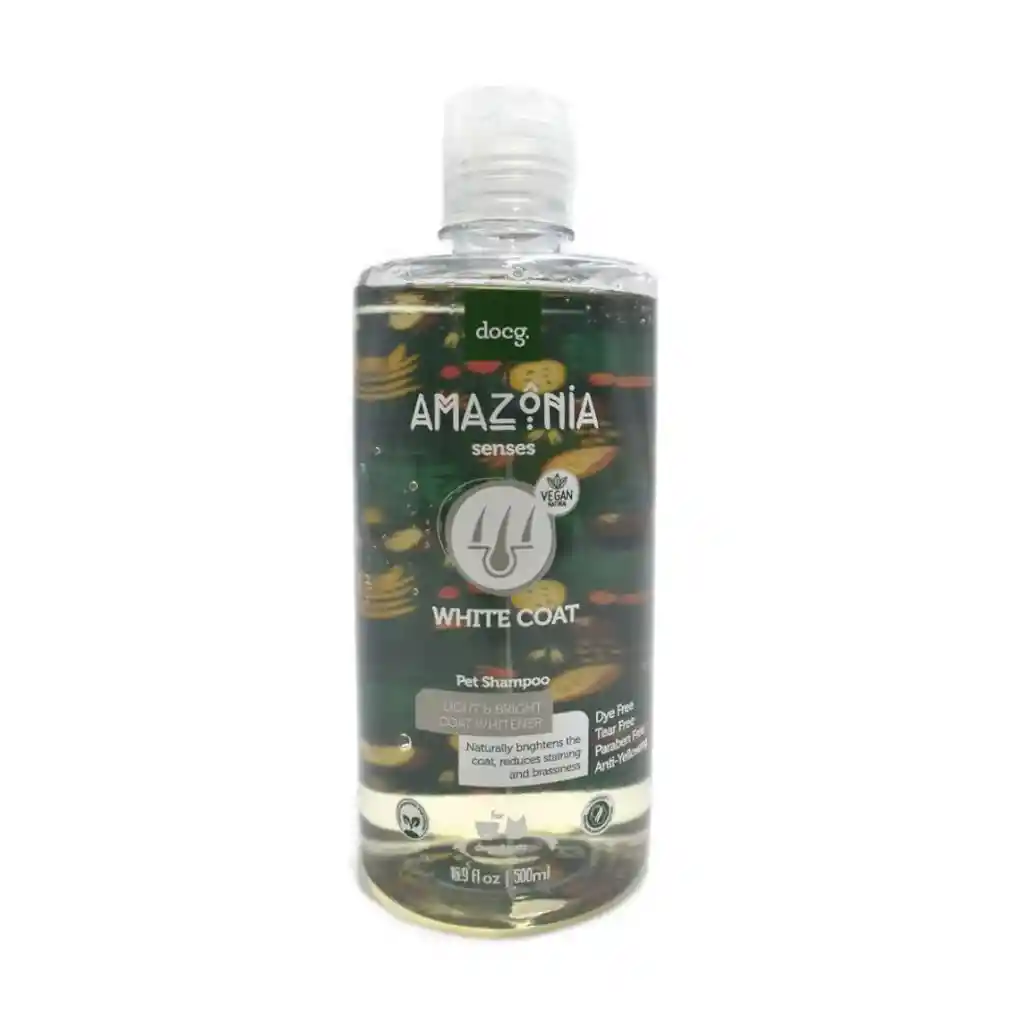 Amazonia - Shampoo Pelaje Blancopara Perros Y Gatos 500ml