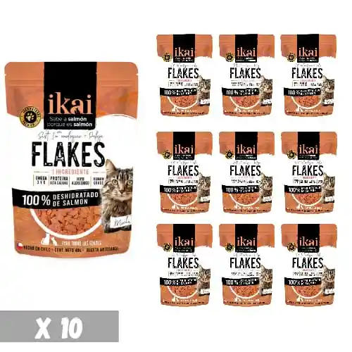 Snack Pack 10 Flakes Para Gato