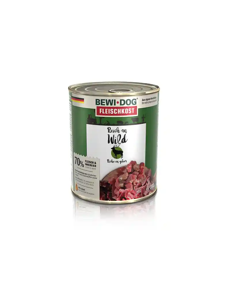 Bewi Dog Lata Rico En Venado 800g