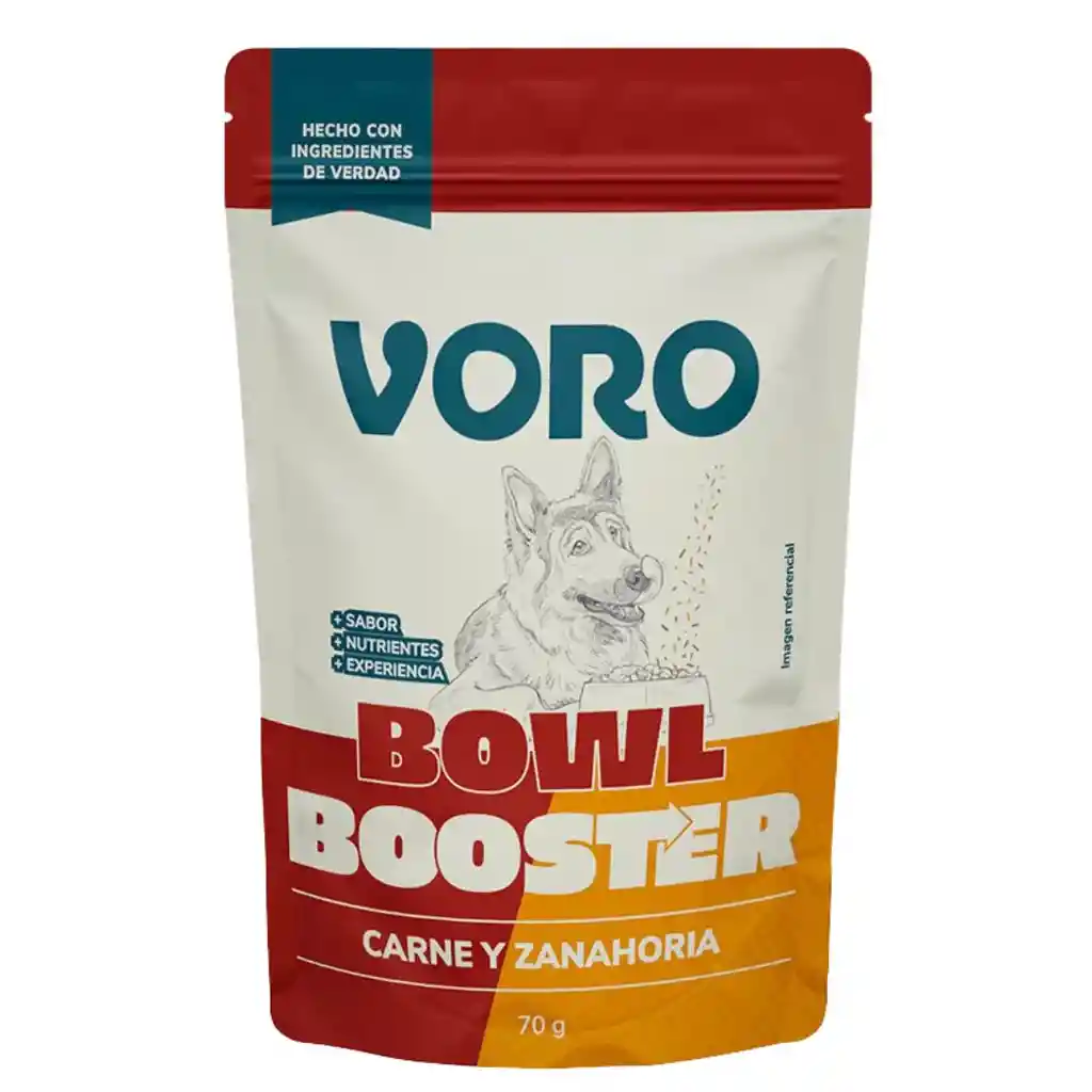 Voro - Bowl Booster Carne Y Zanahoria Perros 70g