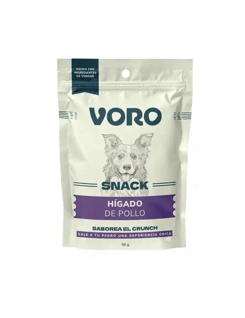 Voro - Snack Sabor Higado De Pollo Perros 90g