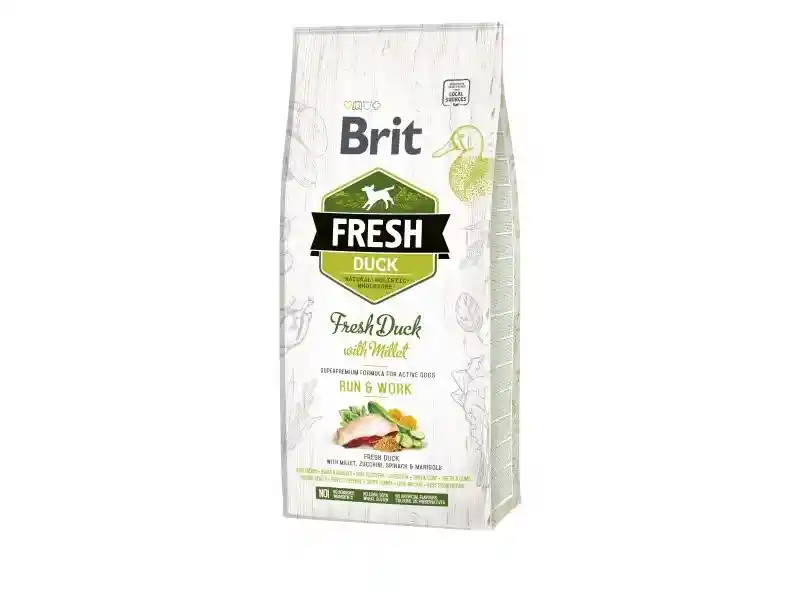 Brit Fresh Duck With Millet Active Run Work 12 Kg