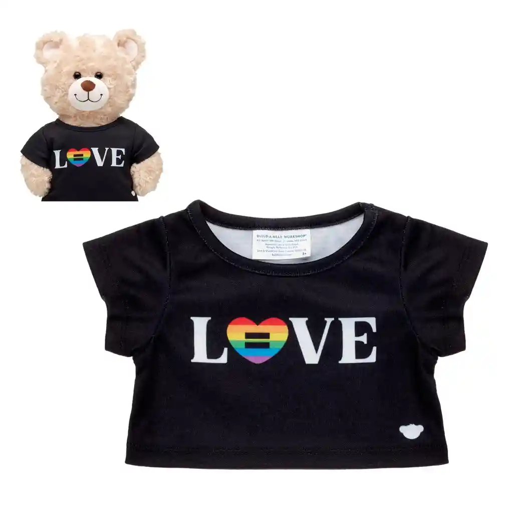 Polera Negra Love Build-a-bear