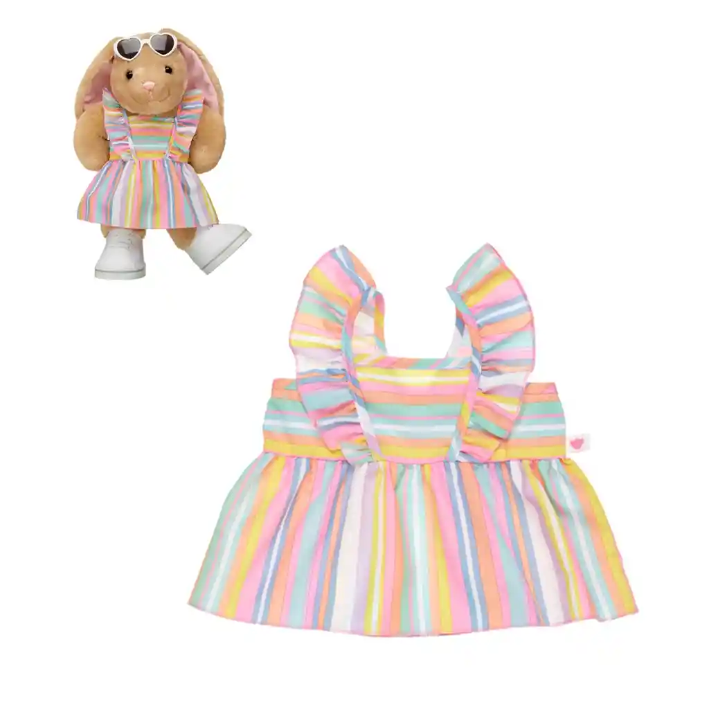 Vestido Rayas Pastel Build-a-bear