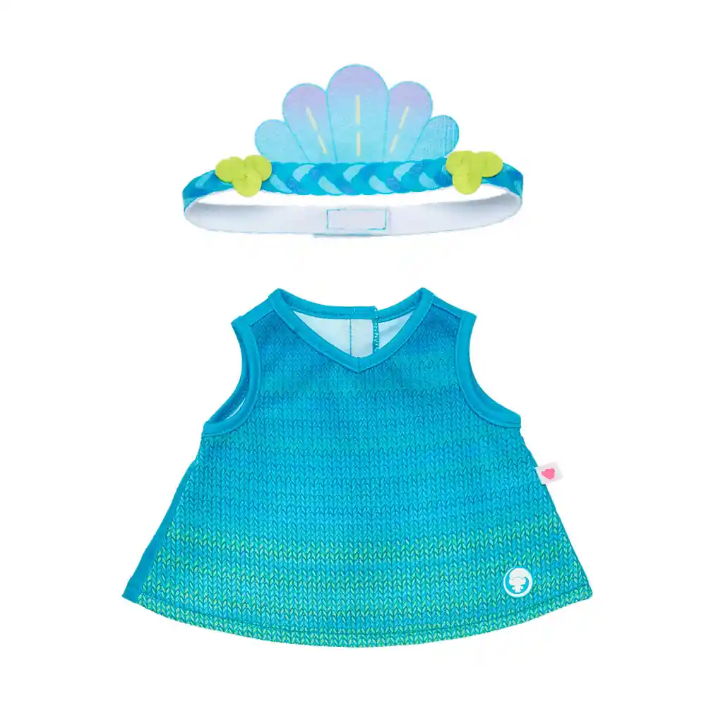 Vestido Azul Poppy Trolls Build-a-bear