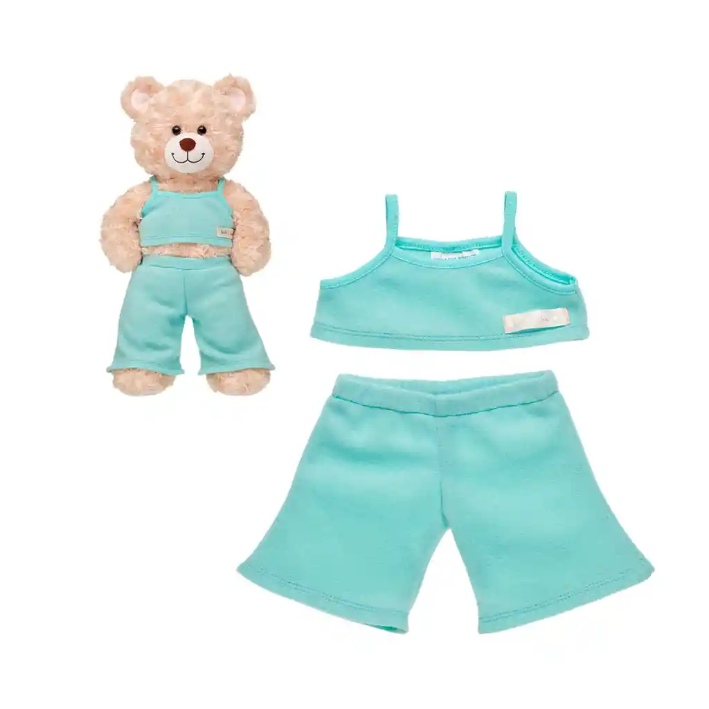 Set Pantalon Top Franela Verde Build-a-bear