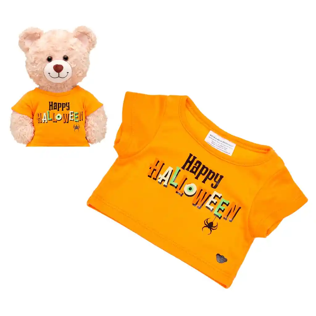 Polera Naranja Happy Halloween Build-a-bear