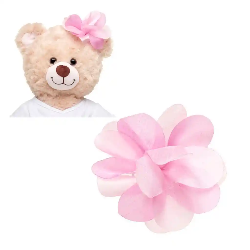 Moño Flor Rosado Build-a-bear