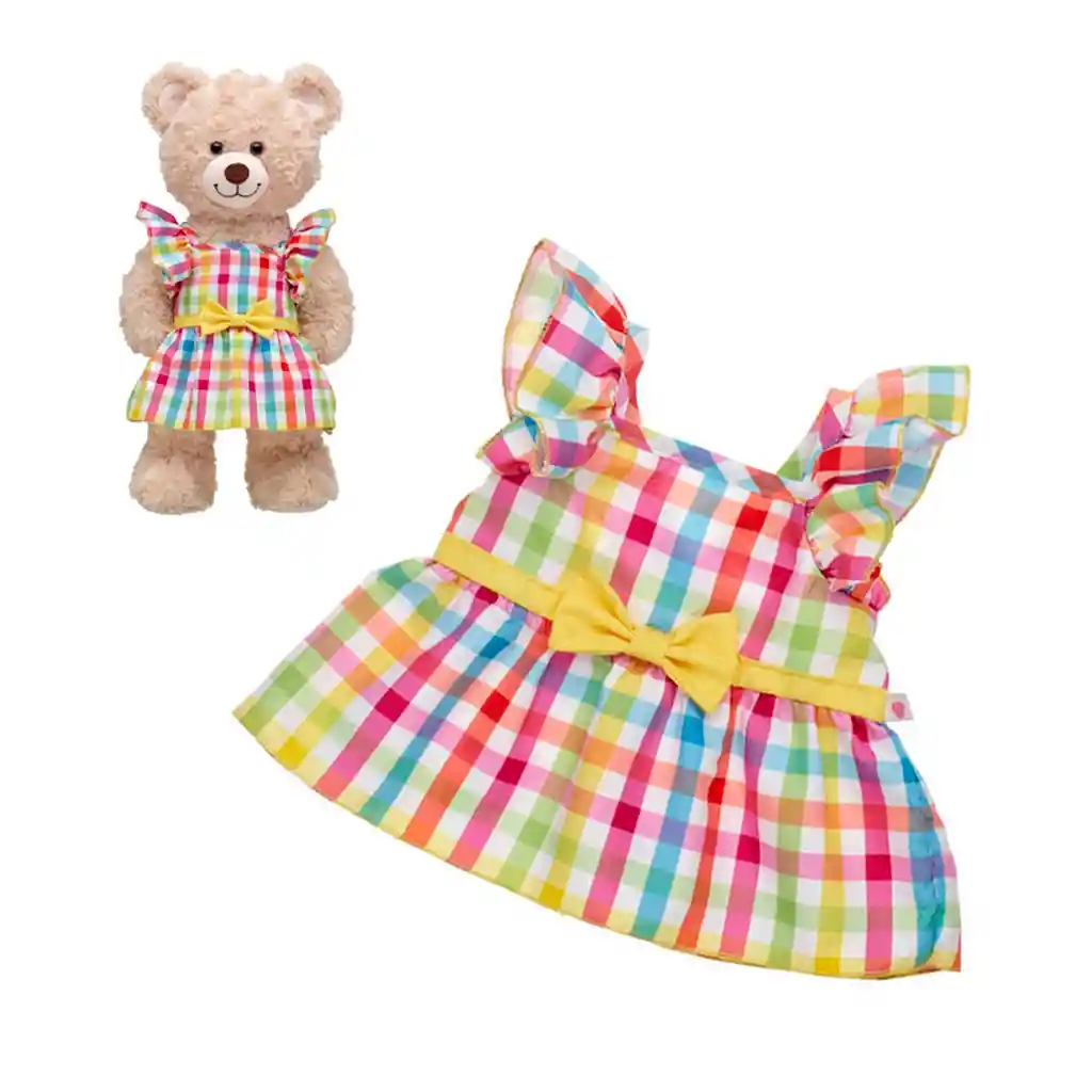 Vestido Cuadrillé Build-a-bear