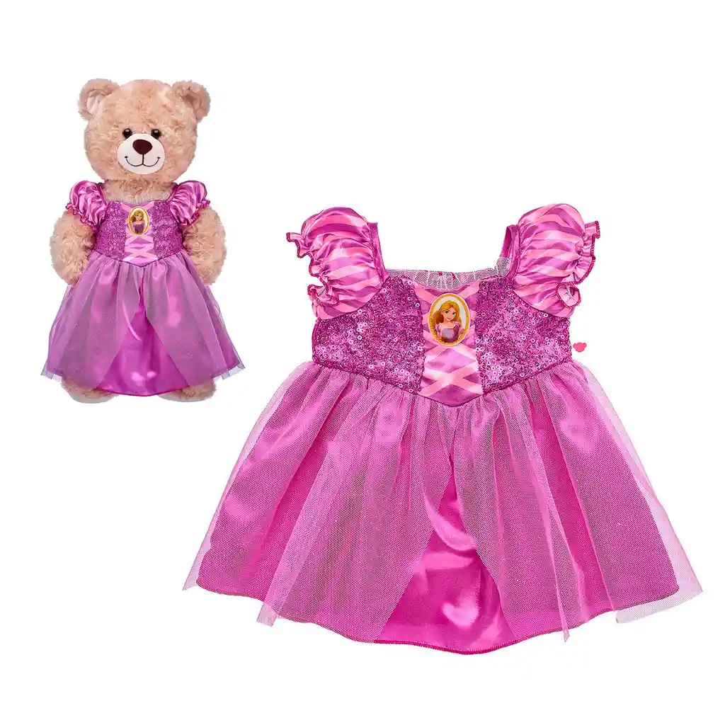 Vestido Rapunzel Lentejuelas Disney Build-a-bear