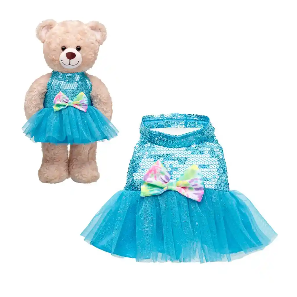 Vestido Lentejuela Calipso Con Moã‘o Tie Dye Build-a-bear