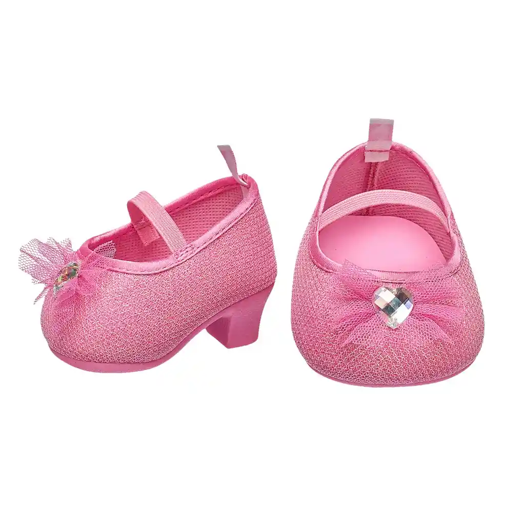 Zapatos Taco Alto Rosados Build-a-bear