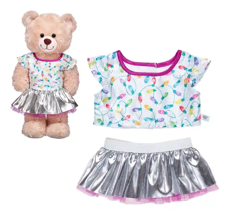 Vestido Lentejuelas Navidad Build-a-bear