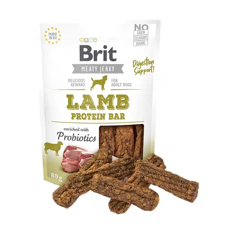 Brit Jerky Snack Lamb Protein Bar For Dogs 80 Gr