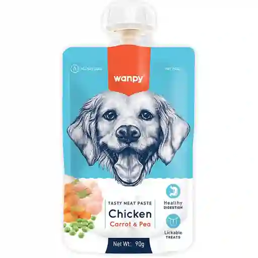 Wanpy Cremoso De Pollo Para Perros 90 G