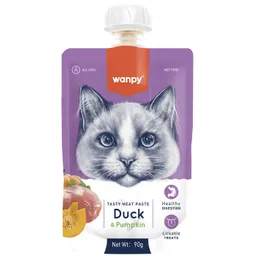 Wanpy Cremoso De Pato Para Gatos 90 G