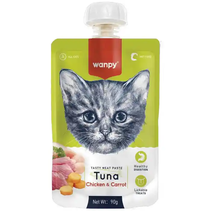 Wanpy Cremoso De Atún Para Gatos 90 G