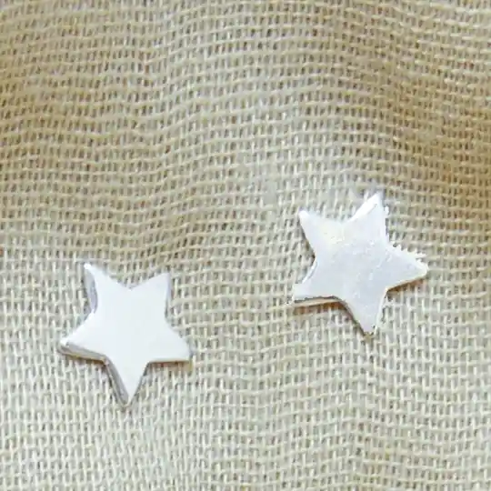 Aros Estrella De Plata Mini