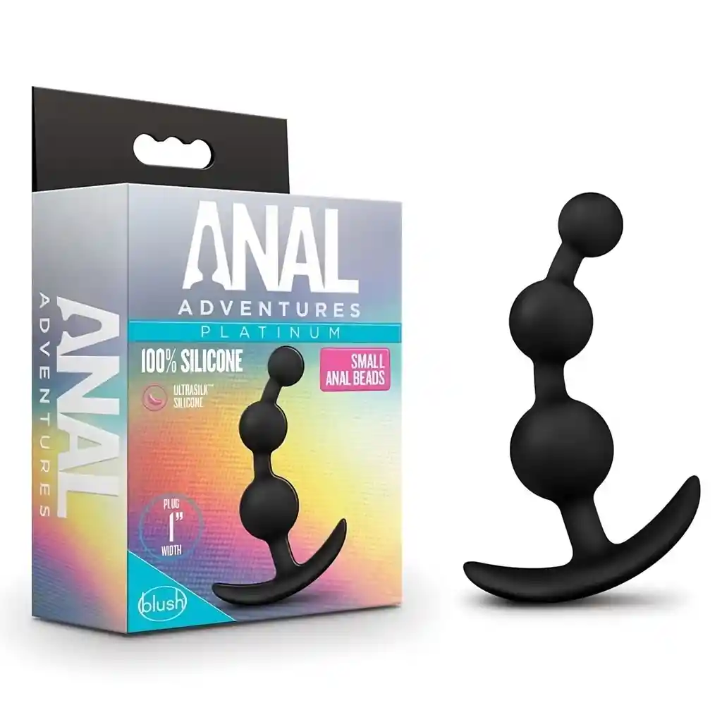 Anal Adventures Platinum Plug Bolas Small