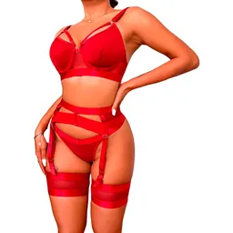 Conjunto Bralette Rojo – Talla M Y L