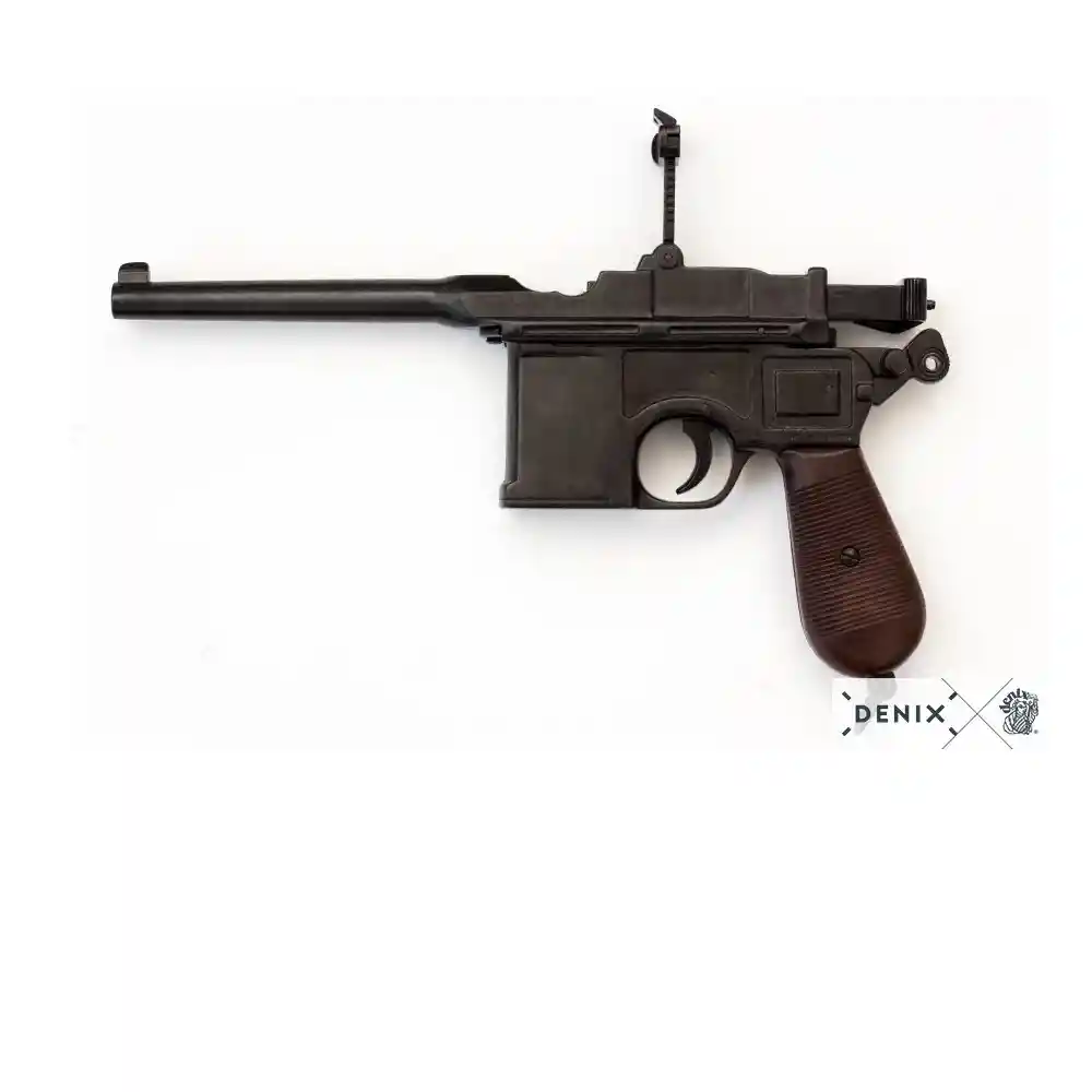 Pistola Mauser C96 Wwii M-1024 Reproduccion Decorativa Piezas Movibles