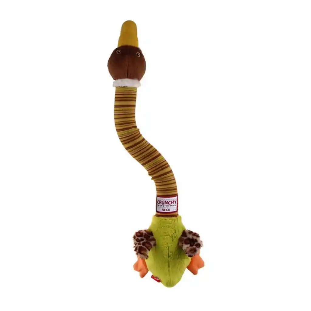 Gigwi - Crunchy Transforming Neck Pato (juguete Para Perros Con Sonido)