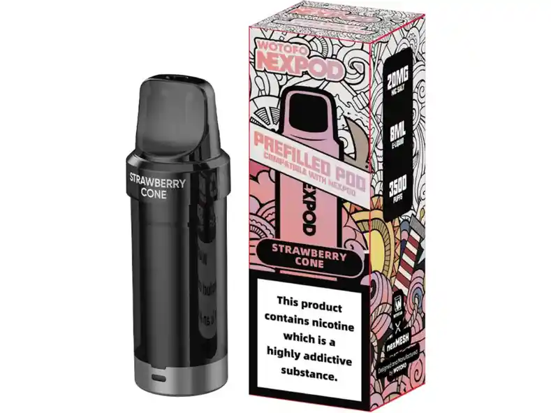 Nexpod Cigarro Electronico Recarga Strawberry Cone 5000 Puffs