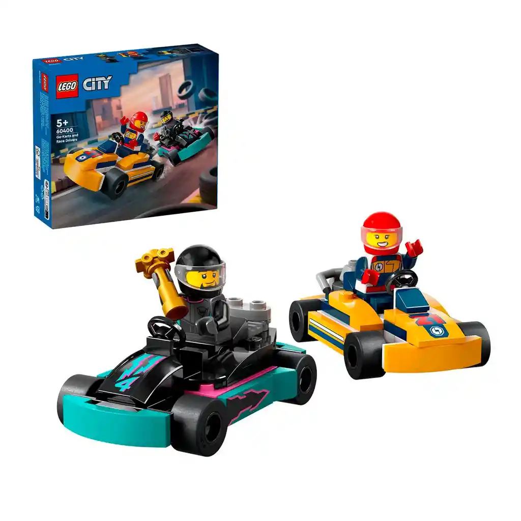 Lego City Go-karts Y Pilotos De Carreras