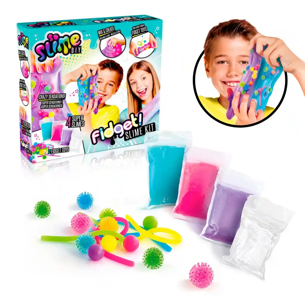 Kit Slime Diy Con Decoración