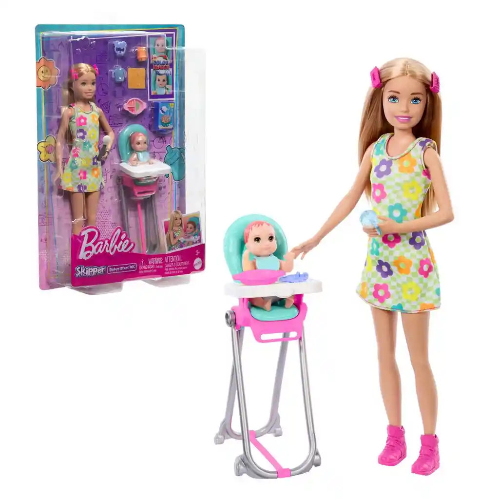 Barbie Skipper Hora Desayuno Con Bebé