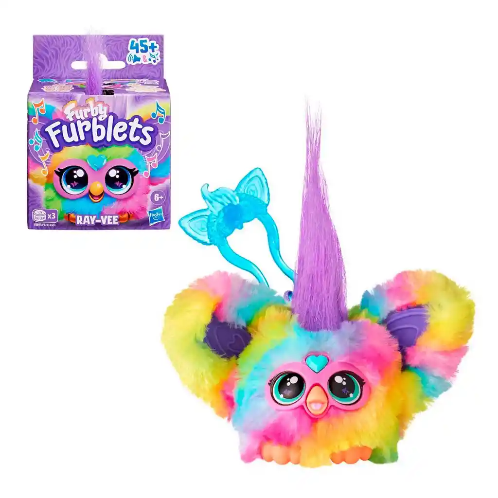 Mini Peluche Furby Furblets - Ray-vee