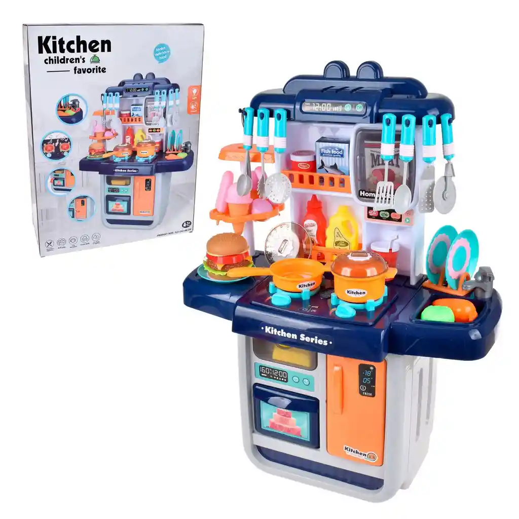 Playset Mueble De Cocina Con Electrodomesticos Y Accesorios De 39 Piezas