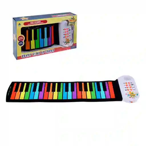 Piano De Goma Enrollable De 31 Teclas