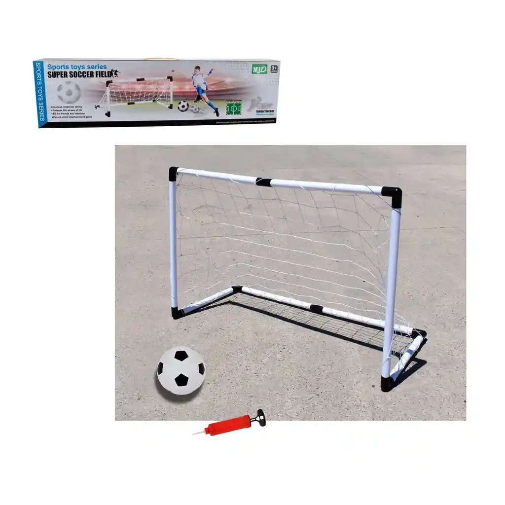 Arco De Futbol Con Pelota Inflable Y Bombin