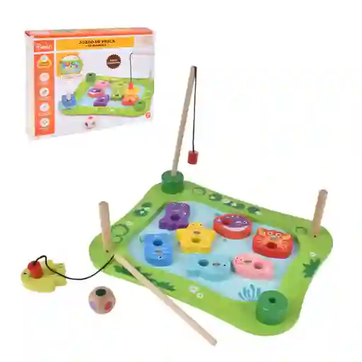 Playset Pesca De Madera Con Encastre