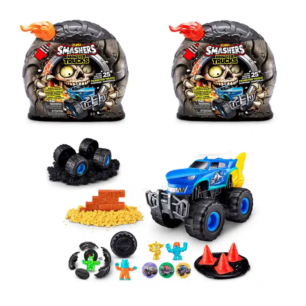 Rueda Sorpresa Con Playset Monster Track Zuru