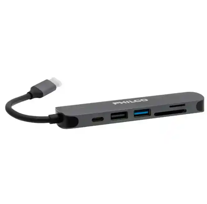 Adaptador Philco Múltiple Hub Usb-c Usb 42179